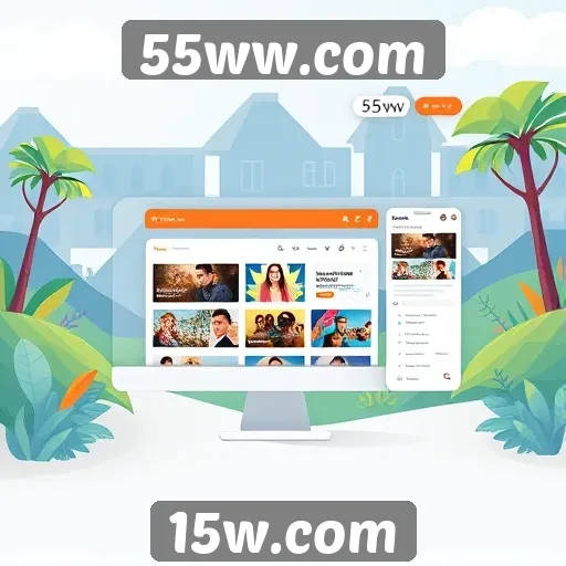 Exploração da interface de usuário do 55ww.com